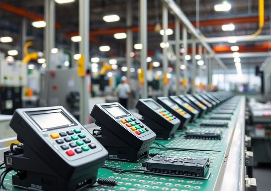 Línea de producción de terminales de autoservicio